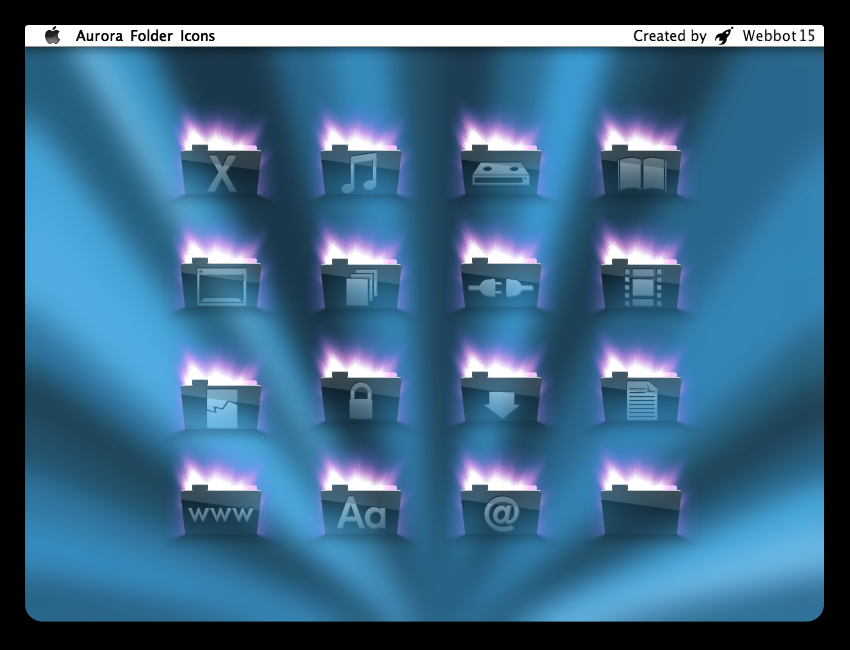 Aurora Folder Icons