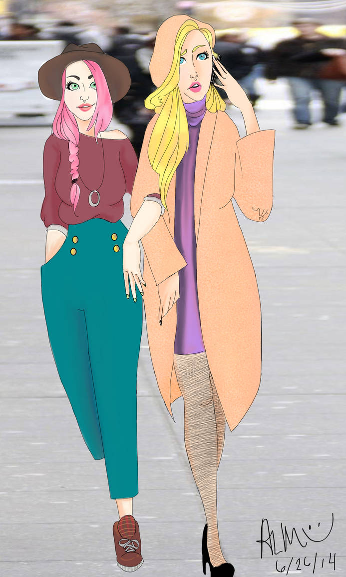 Sakura And Ino Modern Street Style By Addielouwho On Deviantart