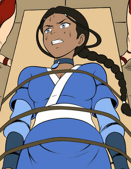 Katara is in serious trouble...