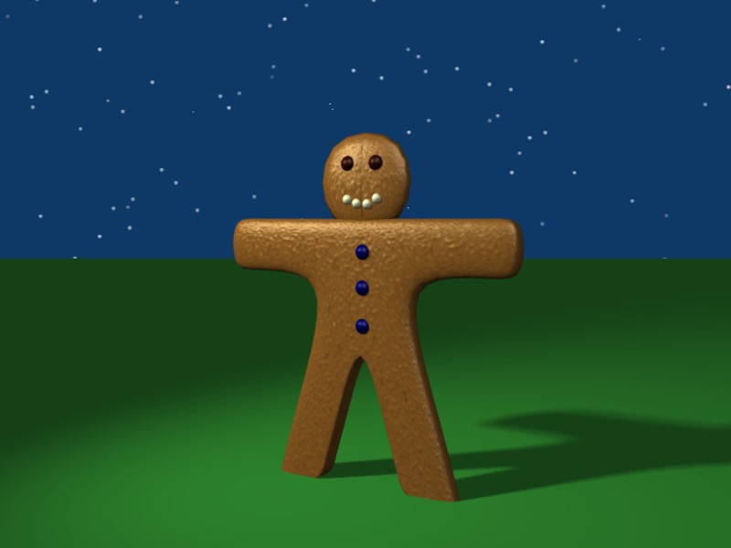 Blender Gingerbread man