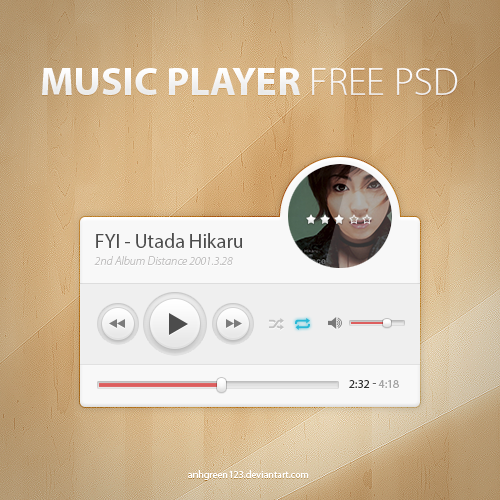 Music Player PSD (Free)