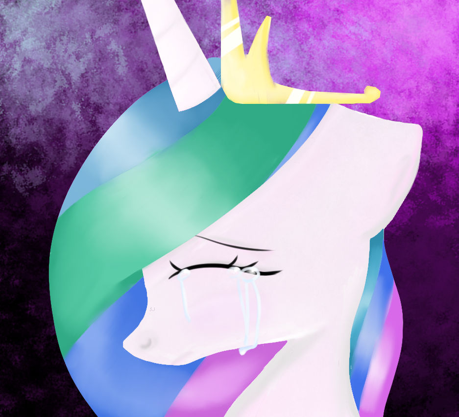 Celestia Crying by Winterfrost321 on DeviantArt