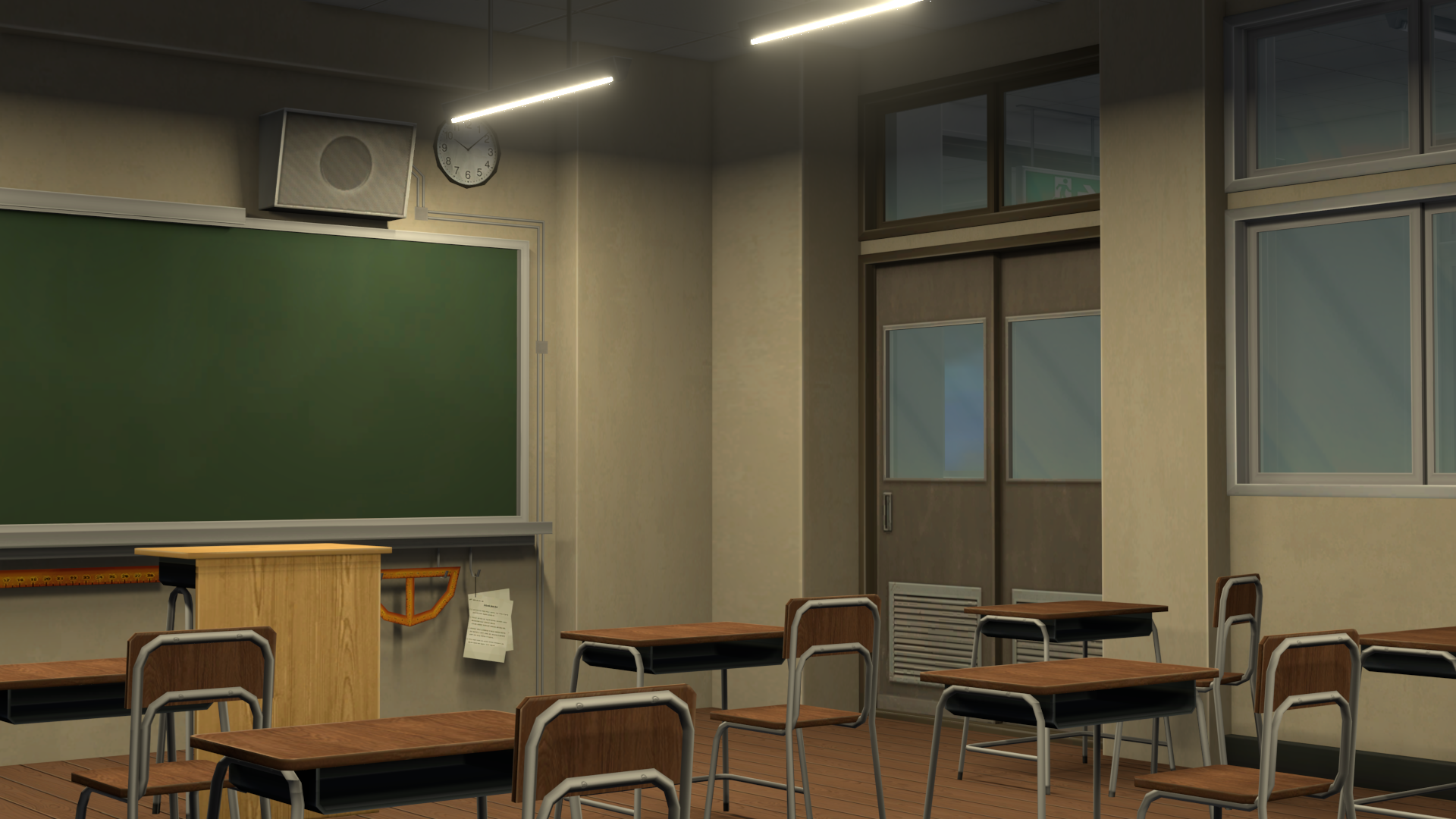 Class room anime Background by H-xz on DeviantArt