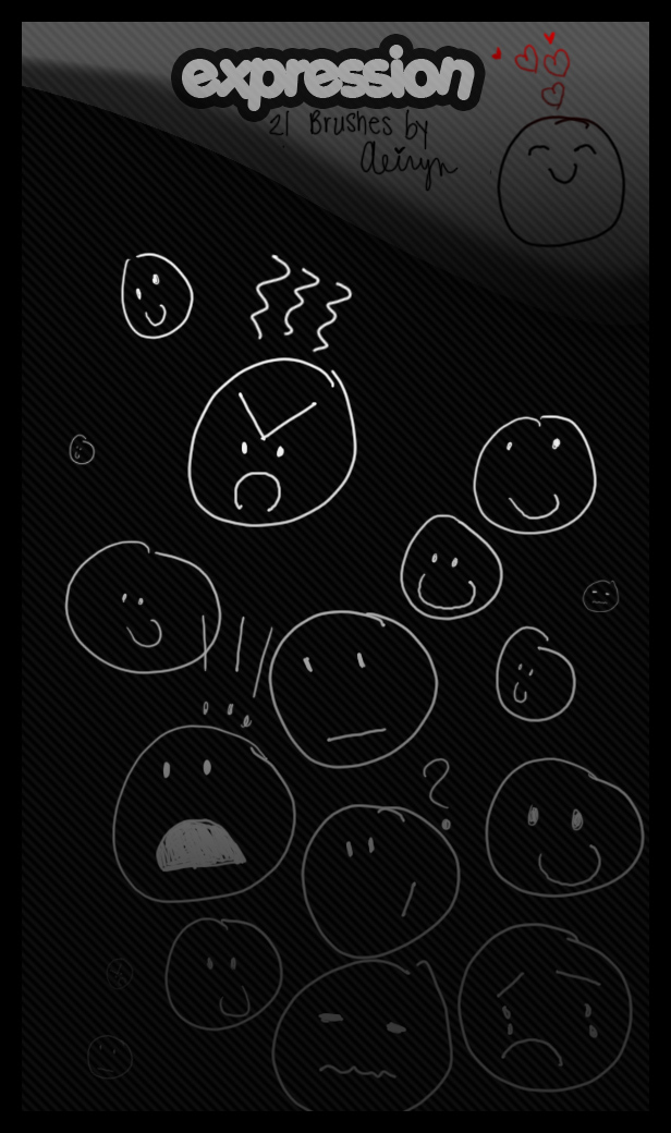 Expressions- Doodle brush set