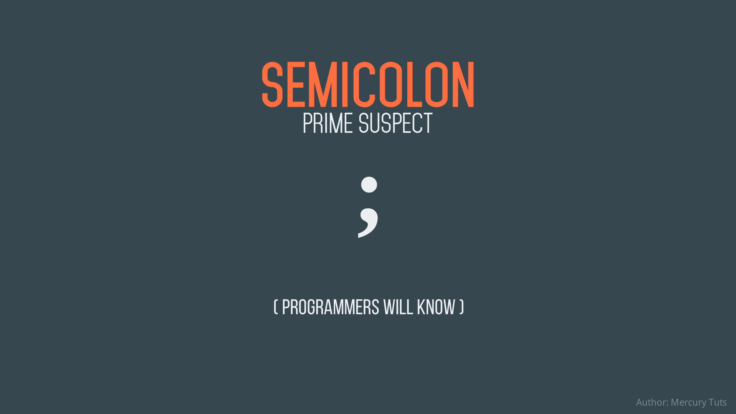 Semicolon