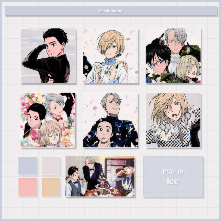 PSD 19 - Ice Yuri on Ice by maknaeae on DeviantArt