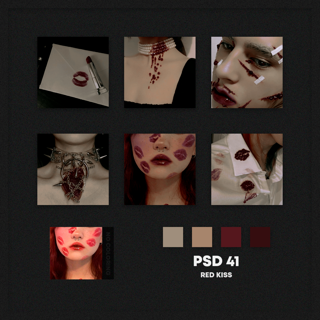 PSD 41 - Red Kiss by maknaeae on DeviantArt