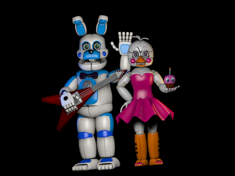 Funtime chica e funtime bonnie  Five Nights at Freddys PT/BR Amino