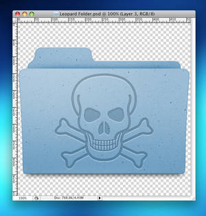 Leopard Folder Photoshop file