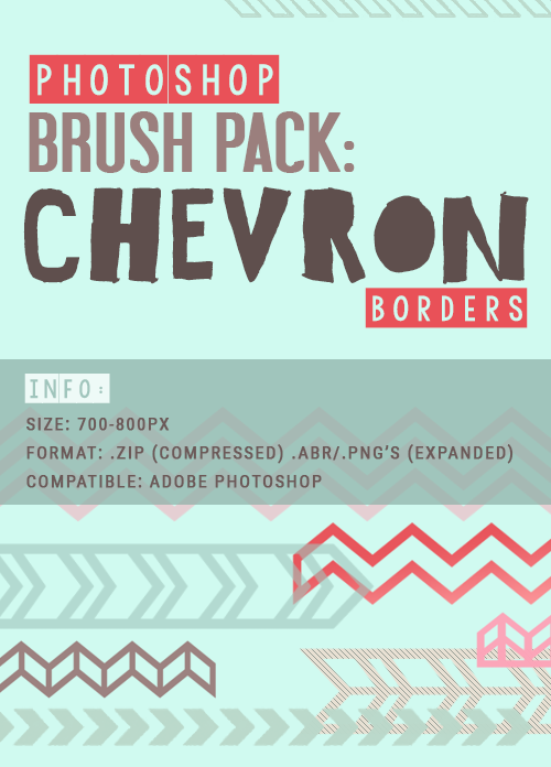 Chevron Borders Photoshop Brushes