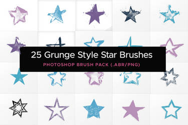 25 Free Grunge Star PS Brushes
