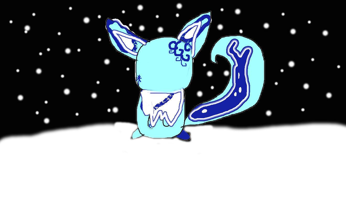 Snow eevee by Sleepyduhbunny on DeviantArt