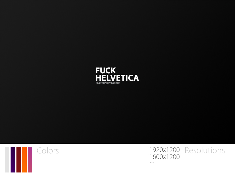 Fuck Helvetica