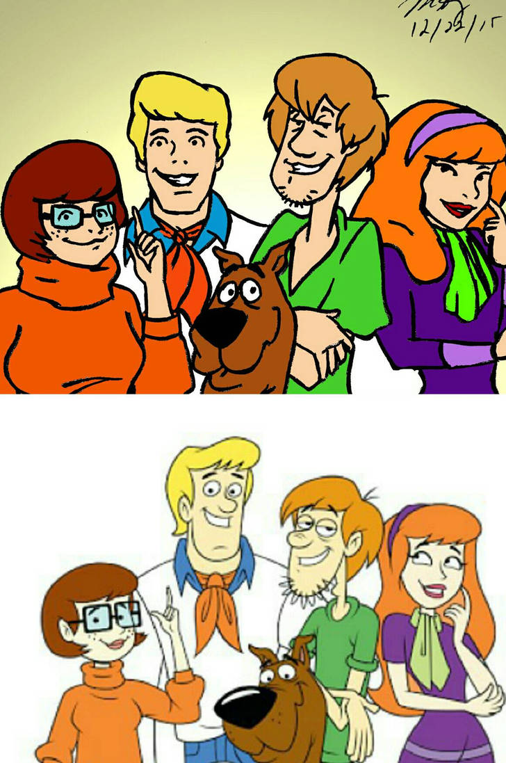 Old vs. New Scooby Dooby Doo by pythonorbit on DeviantArt