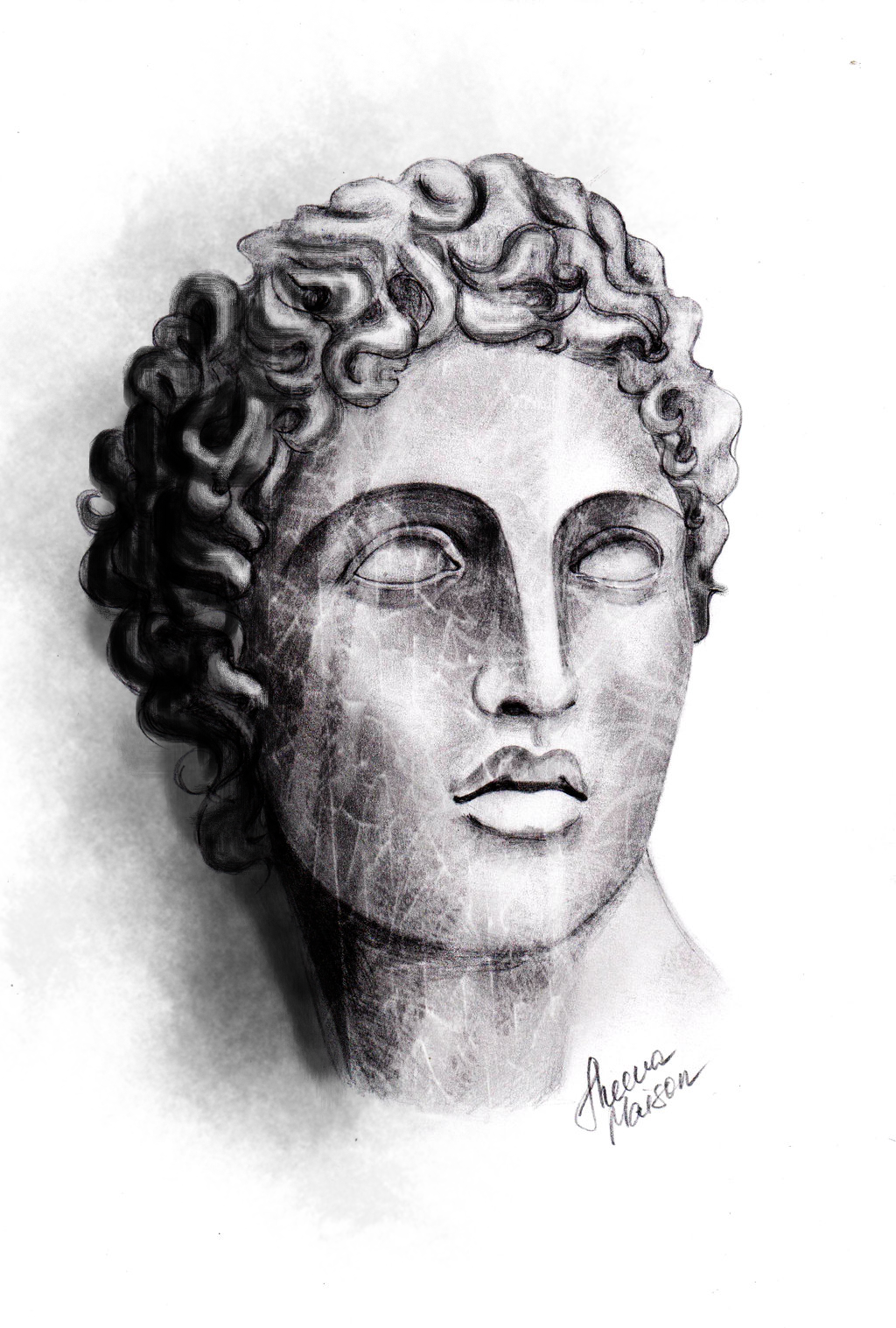 ArtStation  Alexander the Great statue and Medusa illustrations
