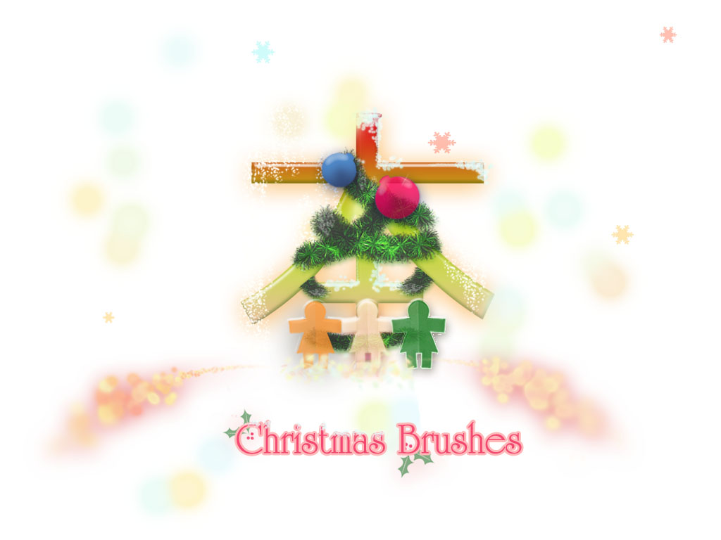 christmas brushes