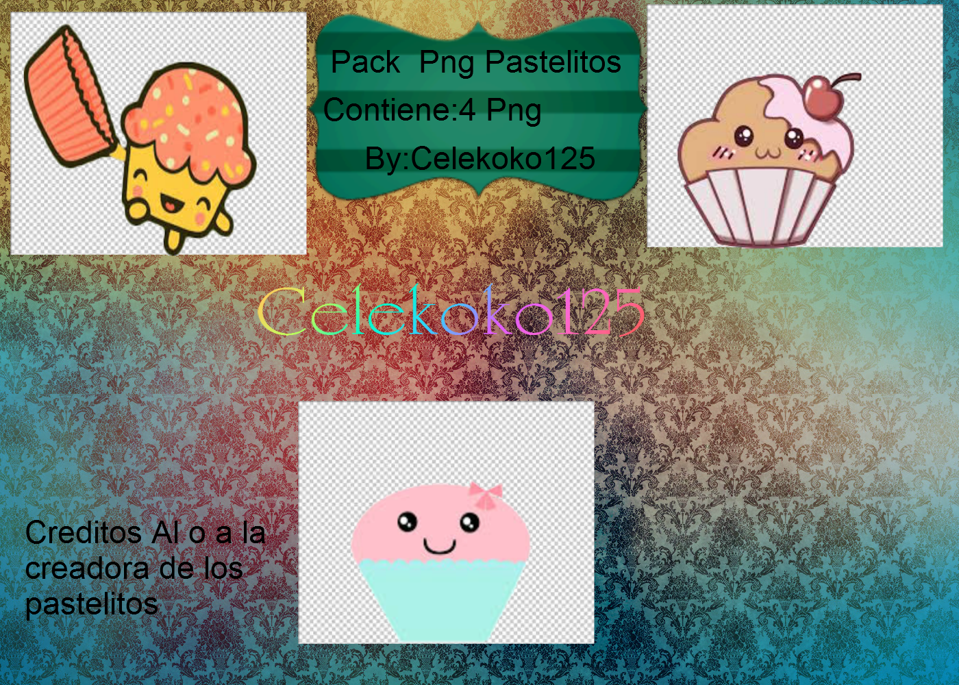 Pack Pastelitos Png