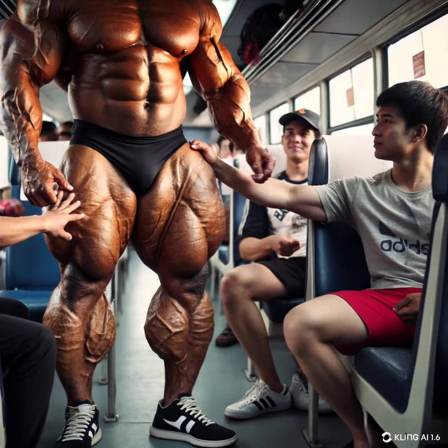 Bus Riders Feel The Beefy Man! by Muscle-Magnificence on DeviantArt