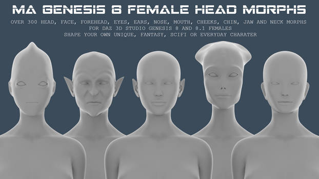Freebie: Genesis 8 Female Head Morphs
