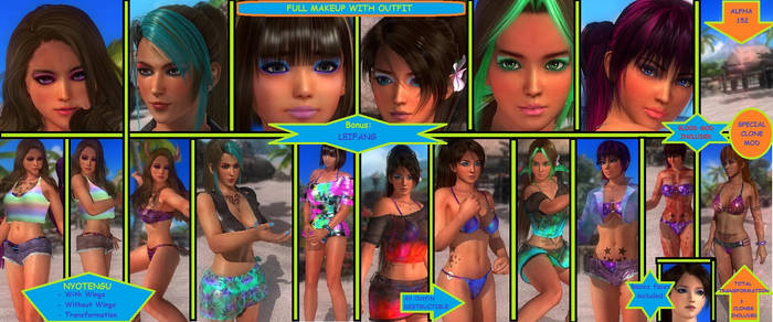 DOA5LR Makeup Pack 7 (DESTRUCTIBLE/TRANSFORMATION)