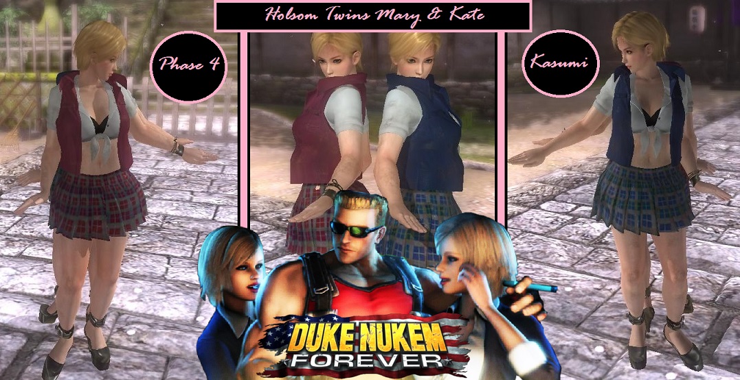 Doa5lr Holsom Twins Mary Kate Cosplay Duke Nukem By Fkx01 On Deviantart
