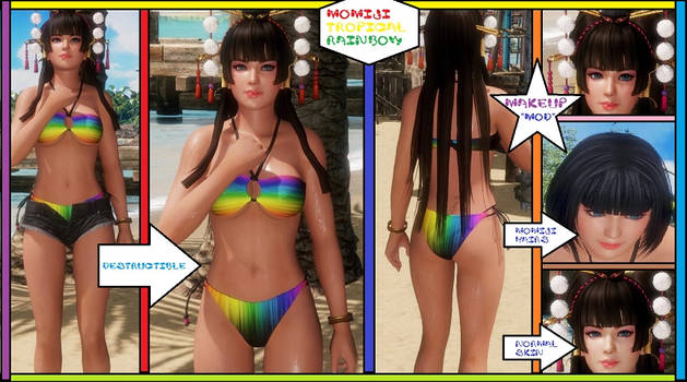 DOA6 Momiji Tropical Rainbow (Destructible)