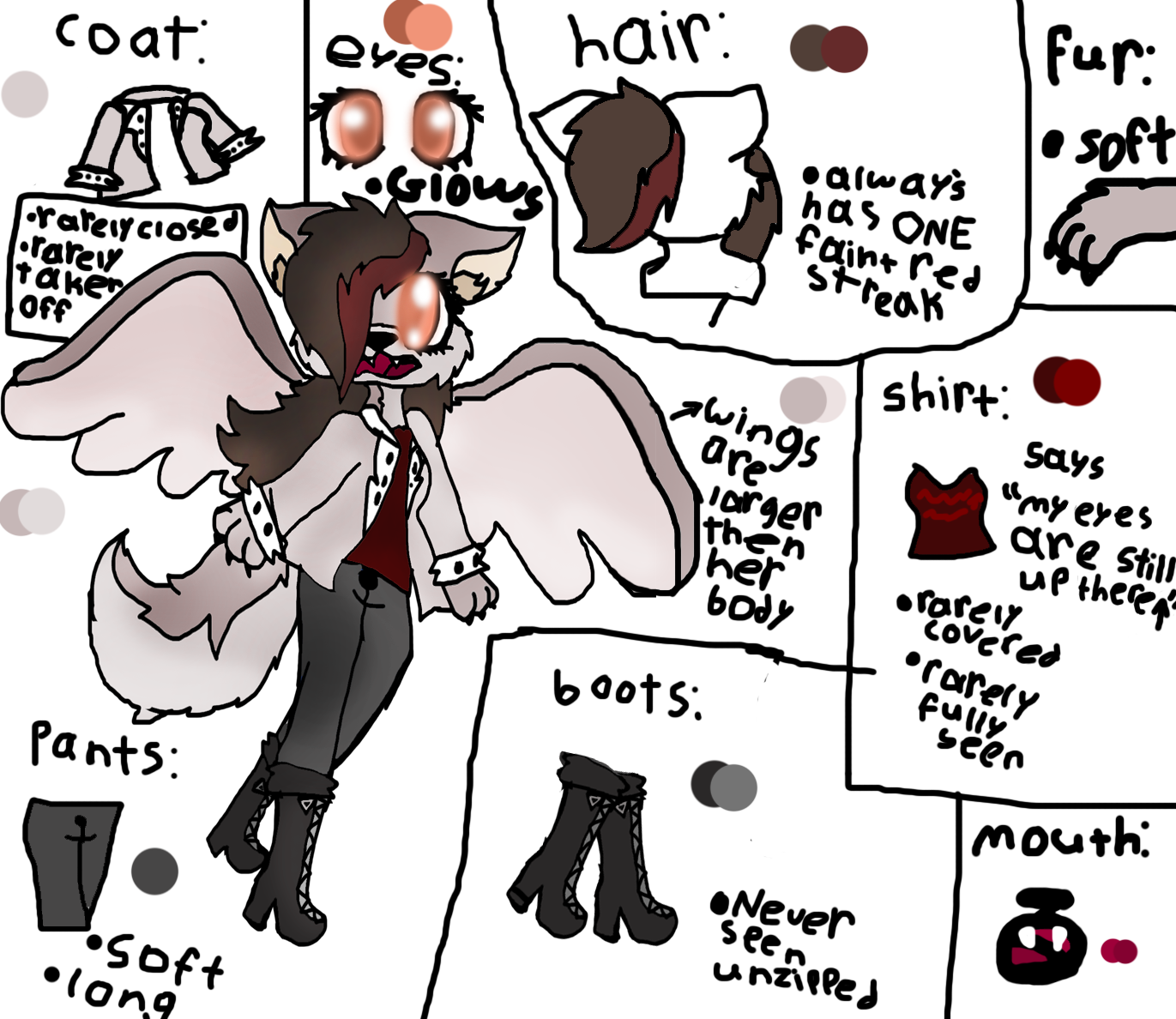 jessy/jessica (redesigned ) Ref Sheet by wingedwolfstudio on DeviantArt