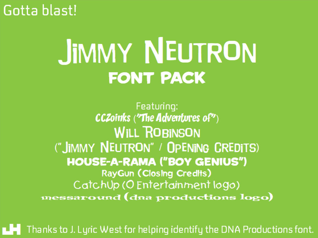 Jimmy Neutron Font Pack By Platyfanatic1 On Deviantart