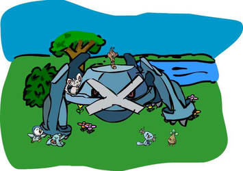 metagross at the pokemon park