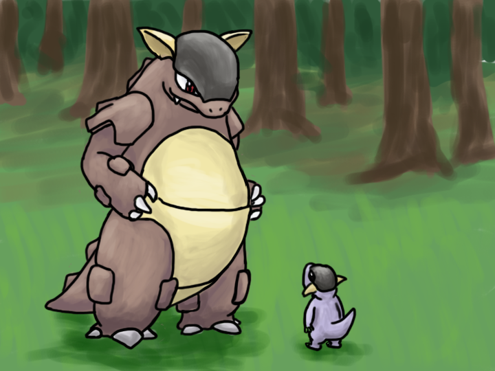 Day 3: Fav 1st Gen Pokemon- Kangaskhan