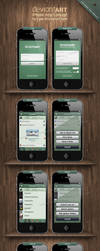 Deviantart iPhone App Concept by wellgraphic