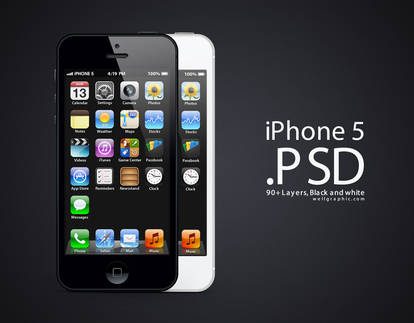 Apple iPhone 5 PSD