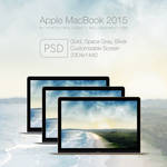 Apple Macbook 2015 Mockup PSD