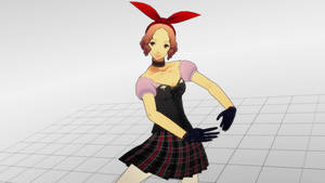 [Persona MMD] Haru Dance Outfit + Ponytail DL