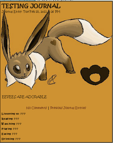 Eevee Journal Skin