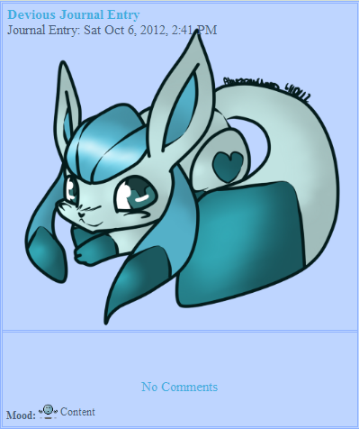 Updated Glaceon Journal Skin