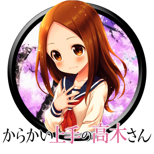 Karakai Jouzu No Takagi-san (001) Circle Icon by TpaBoOkyP on