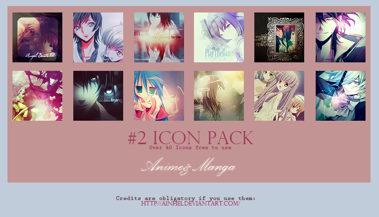 #2 Icons Pack - Anime and Manga