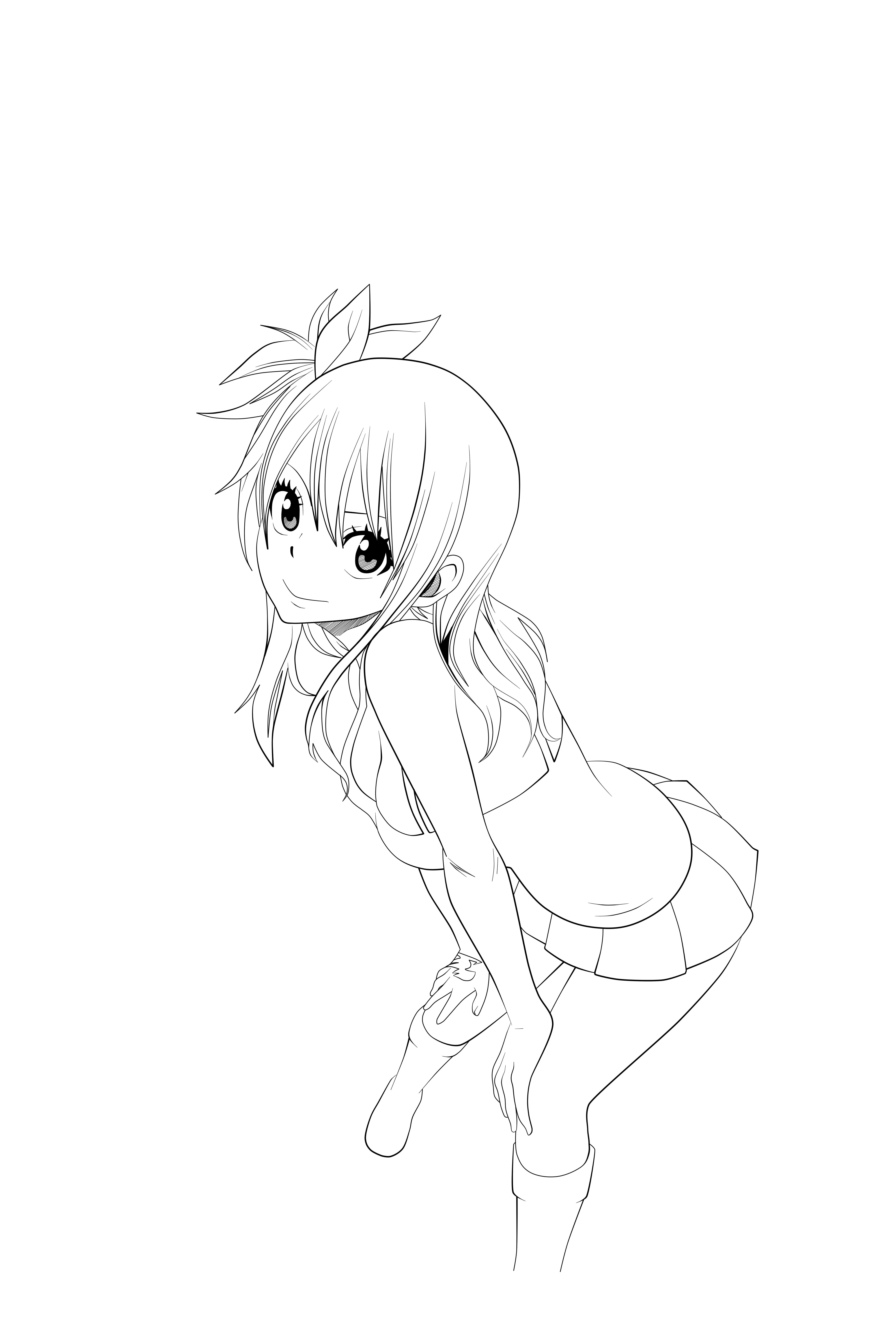 Fairy Tail 309: Lucy Heartfilia Line Art