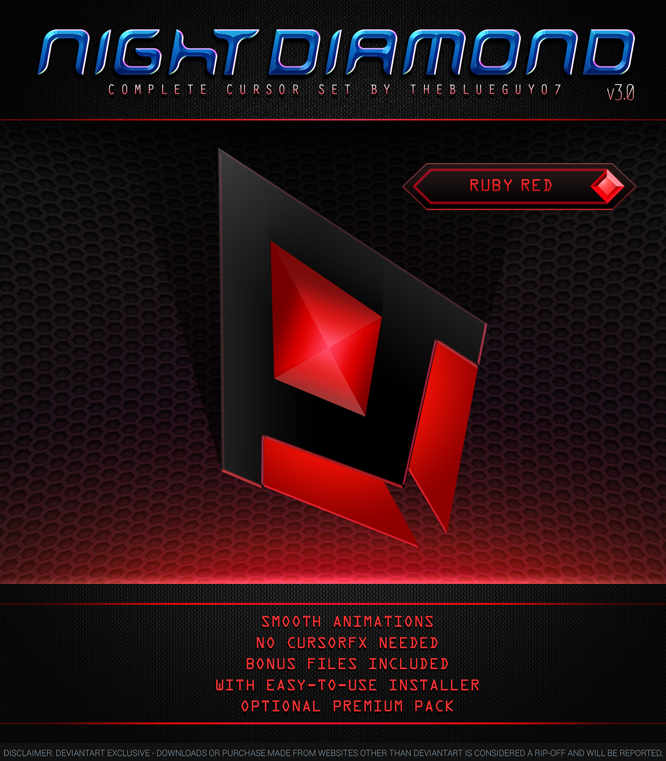 Night Diamond v3.0  Ruby Red by BIueGuy on DeviantArt