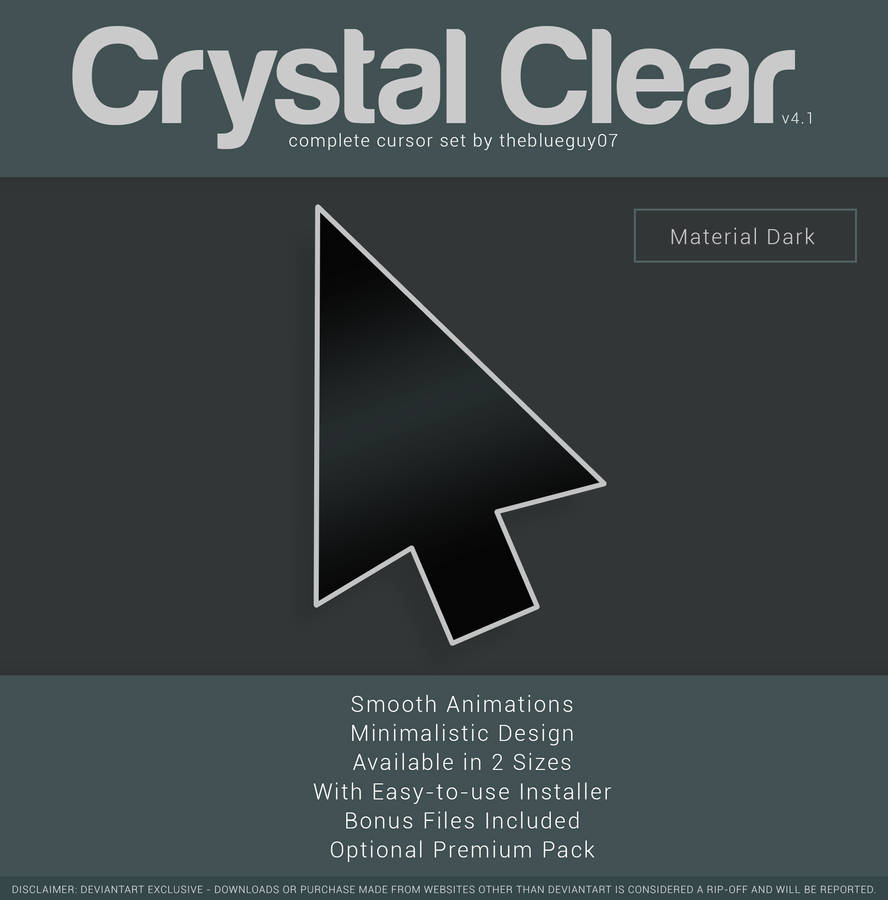 Crystal Clear v4.1 | Material Dark by BlooGuy