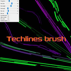 Free Lines brush for Firealpaca/Medibang