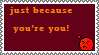 You're You Stamp by AspiredWriter