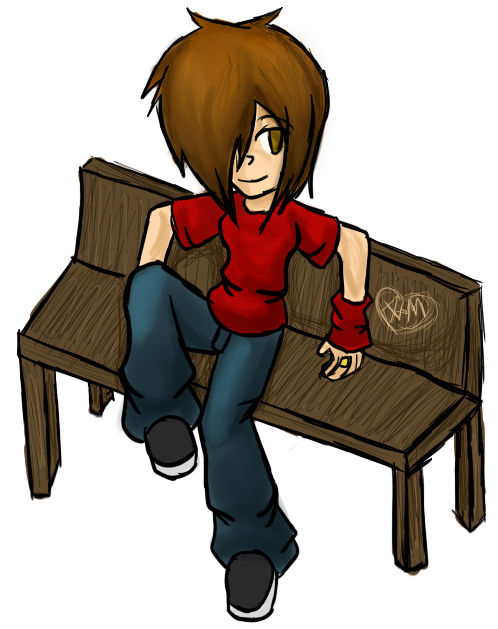 Sitting on a Bench by Natural-Depression on DeviantArt