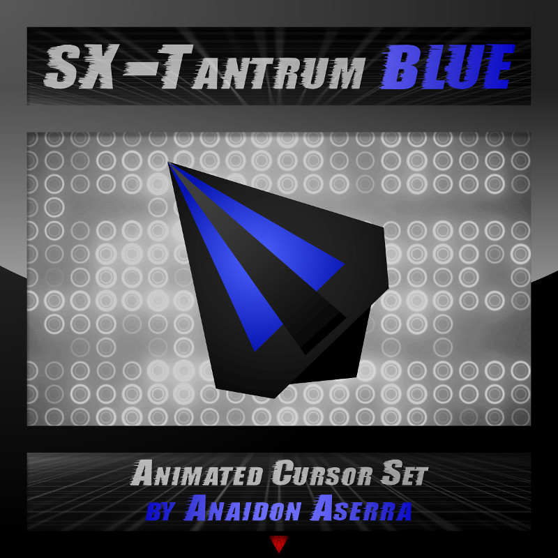 Sx Tantrum Blue Cursor Set By Anaidon Aserra Daf0p