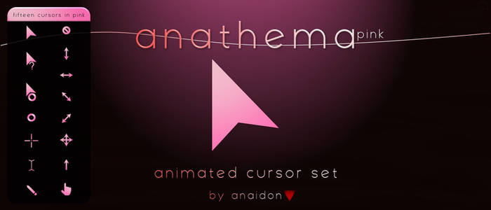 Anathema Pink Cursor By Anaidon Aserra D9s5554