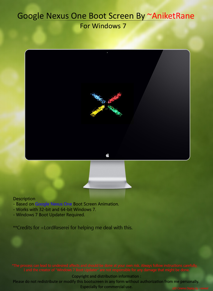 Google Nexus One Boot Animation For Windows 7
