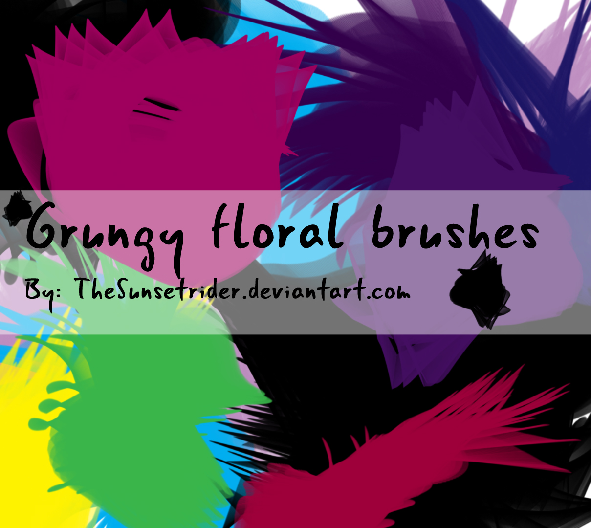 Grungy Floral Brushes