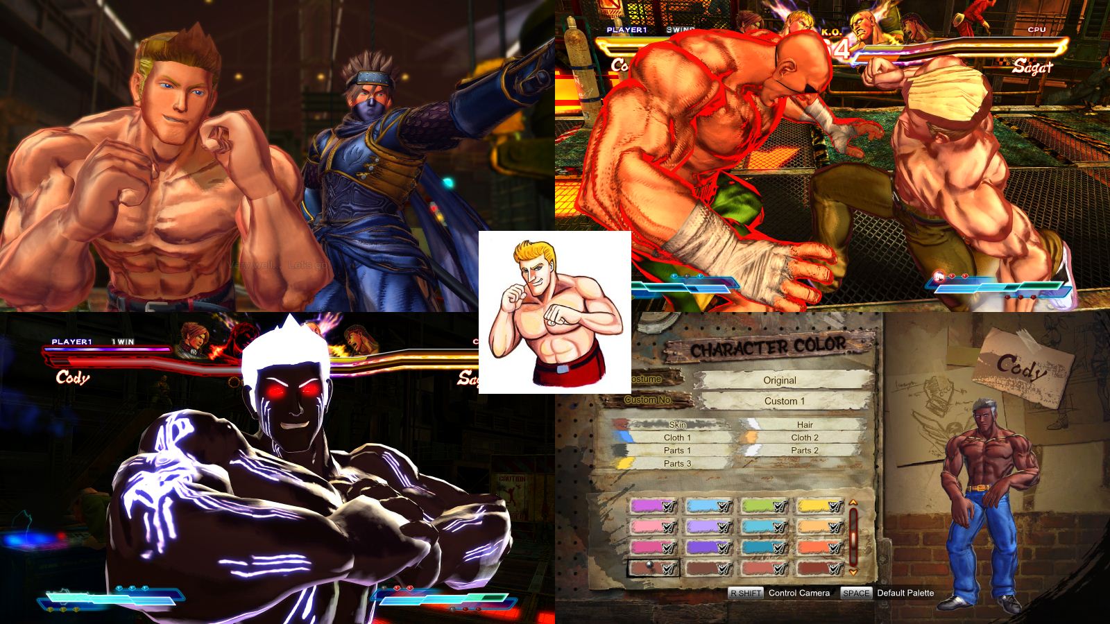 Cody as Joe from Street Fighter