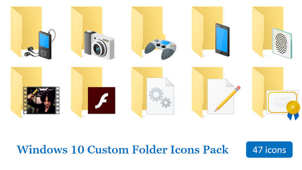 Windows 10 Custom Folder Icon Pack